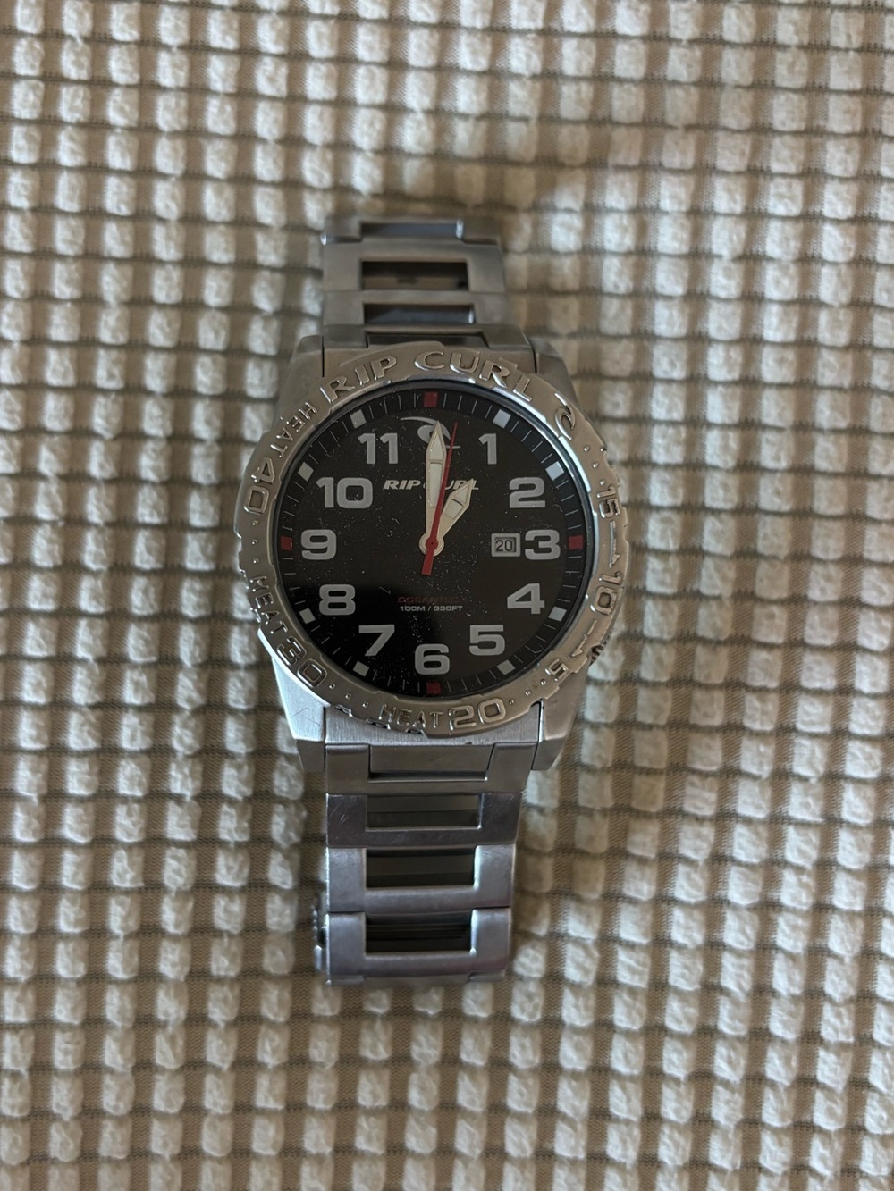 Rip Curl Silver Stainless Steel Watch